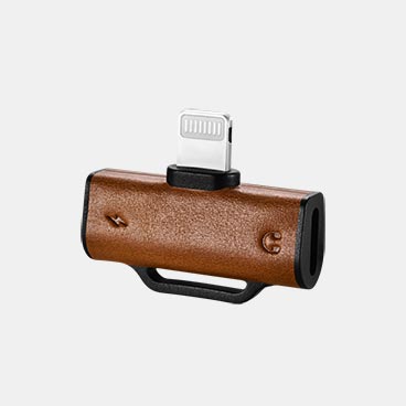 双Lightning2合1分配器适配器，用于耳机和充电